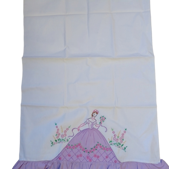 Vintage embroidered pillowcase never used‎ high quality cotton - Picture 2 of 3